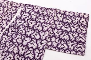 南部紫根染　紬着物のサブ1画像