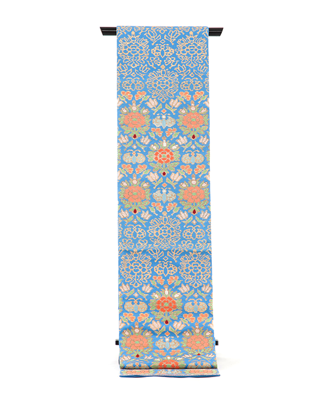 龍村平蔵製　袋帯「天平蝶花文」のメイン画像
