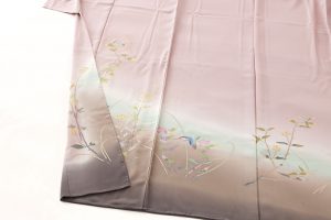百貫華峰作　本加賀友禅訪問着地　未仕立て品のサブ3画像