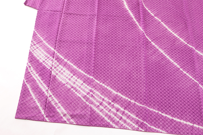 秋山眞和作 貝紫染め新小石丸綾の手花織紬訪問着 | 特選きものコレクション