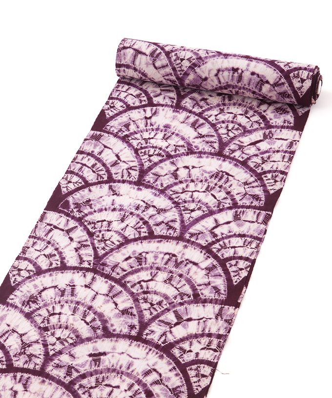 草紫堂製　南部紫根染 綿着尺　未仕立て品のメイン画像