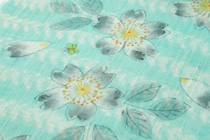 山本由季作　夏名古屋帯地　未仕立て品のサブ2画像