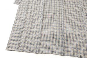 日本工芸会正会員　重要無形文化財　鈴木苧紡庵作  越後上布 着物のサブ2画像