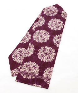 紫根染　綿名古屋帯のメイン画像