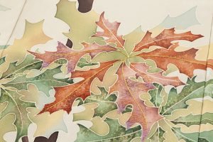東京染繍大彦製　訪問着地「陽光に葉陰」のサブ3画像