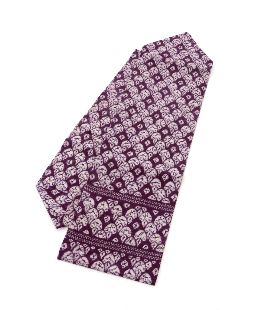 紫根染　綿名古屋帯のメイン画像