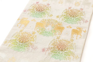 龍村平蔵製　袋帯「羊花堆朱錦」のサブ1画像