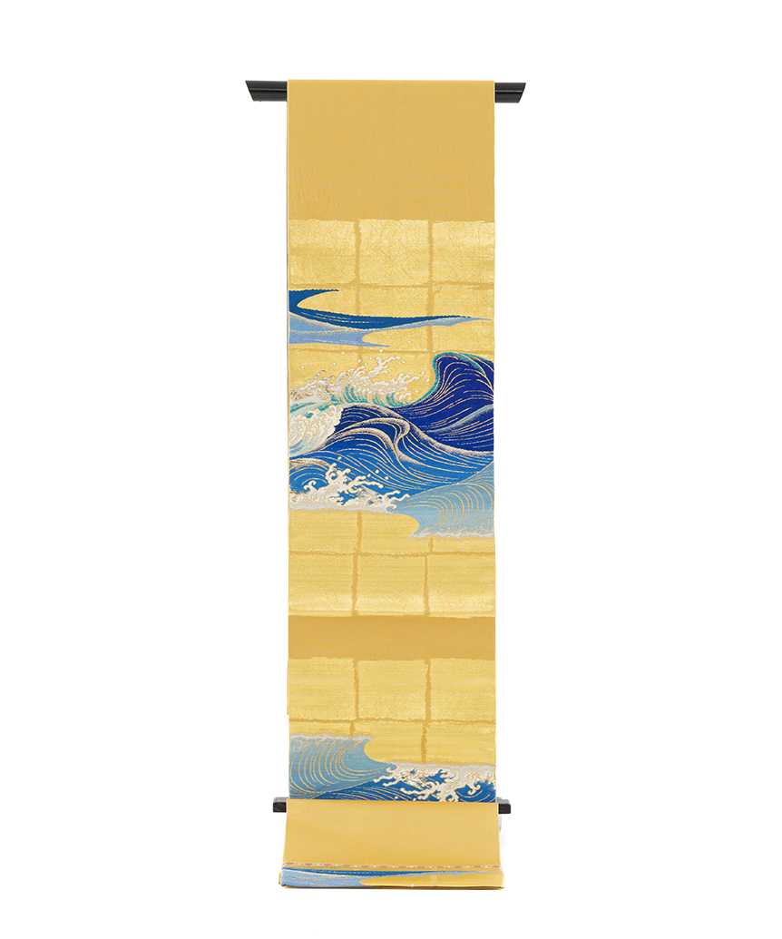 龍村平蔵製　袋帯「永徳波之図」のメイン画像