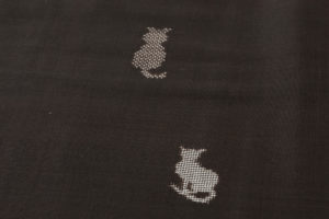大島紬着物 猫文様セット（大島紬・長襦袢）のサブ5画像