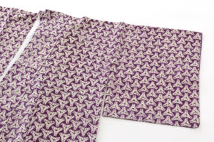 紫根染 紬着物のサブ1画像
