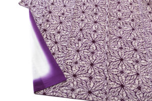紫根染　綿着物のサブ3画像