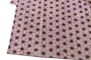 紫根染　紬着物のサブ2画像