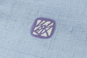 日本工芸会正会員 釜我敏子作　型絵染名古屋帯「沢芹紋」のサブ6画像