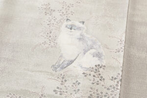大島紬着物「猫文様」のサブ5画像