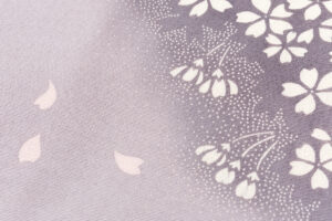 日本工芸会正会員 釜我敏子作　型絵染名古屋帯「さくら」のサブ2画像