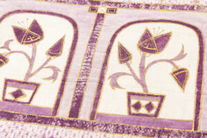 吉岡幸雄作　帝王紫染 袋帯「ペルシャ」のサブ1画像