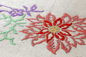 龍村平蔵製　袋帯「天竺唐花」のサブ2画像