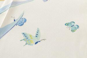 絽訪問着「極楽鳥花と蝶」のサブ7画像