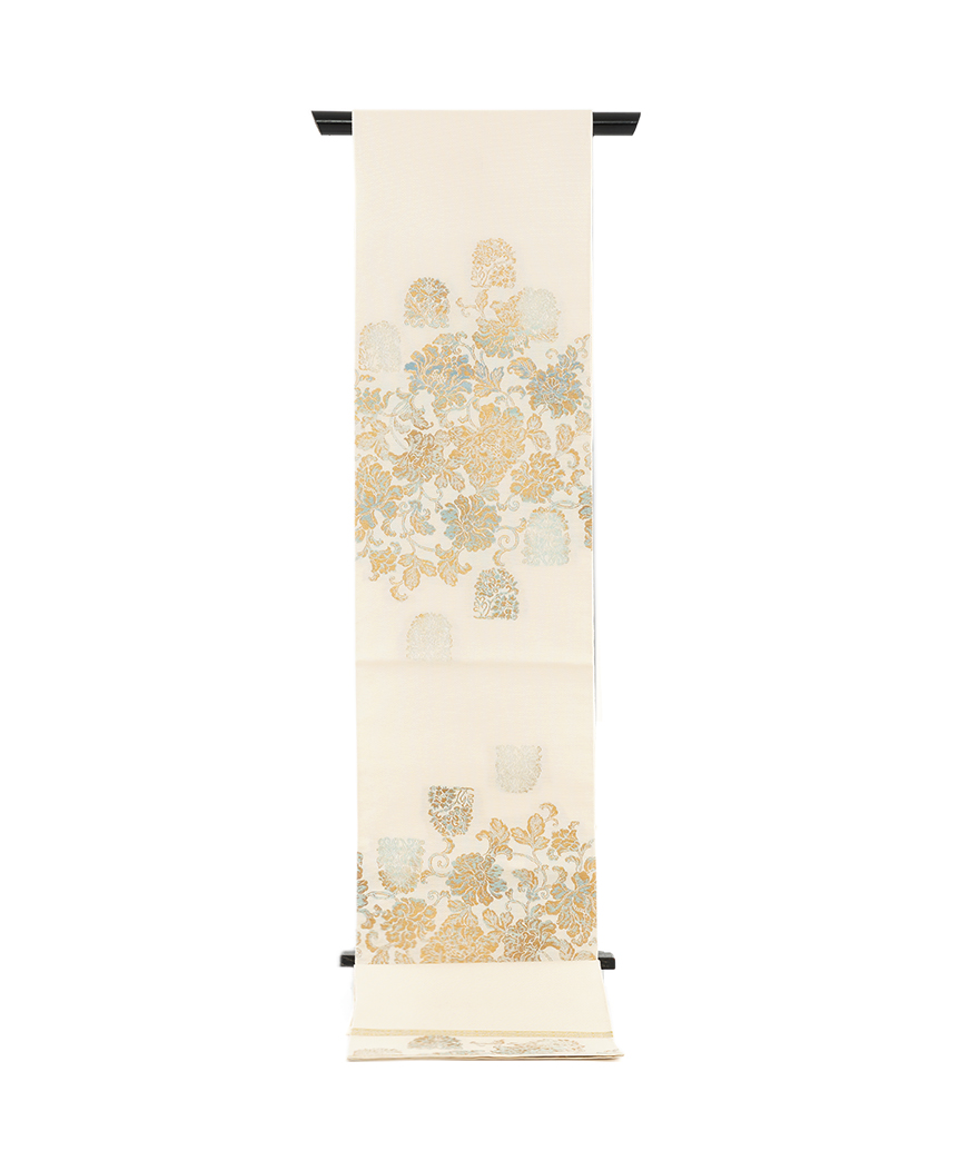 龍村平蔵製 夏袋帯「瓦燈印金錦」のメイン画像