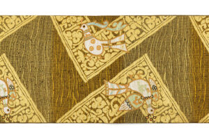 桝屋髙尾製　袋帯　ねん金綴錦「ペルシャ狩猟文」のサブ4画像
