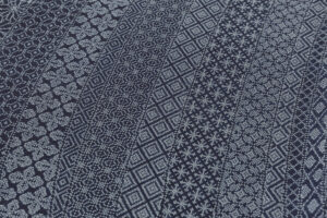 木邑織物製　 １２マルキ正藍染 大島紬着物のサブ6画像