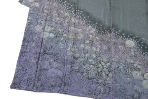 初代久保田一竹作　 紗袷訪問着「紫幻花」のサブ3画像