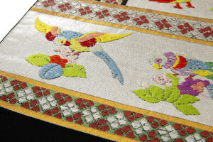 龍村平蔵製　袋帯「木画インコ」のサブ3画像