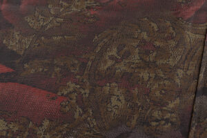 都喜エ門製　大島紬振袖「深紅地薔薇模様」のサブ6画像