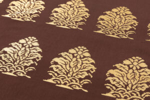 龍村平蔵製　袋帯地「名物大鶏頭金襴」未仕立て品のサブ2画像