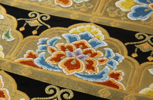 川島織物製　本金箔本袋帯地　未仕立て品のサブ2画像