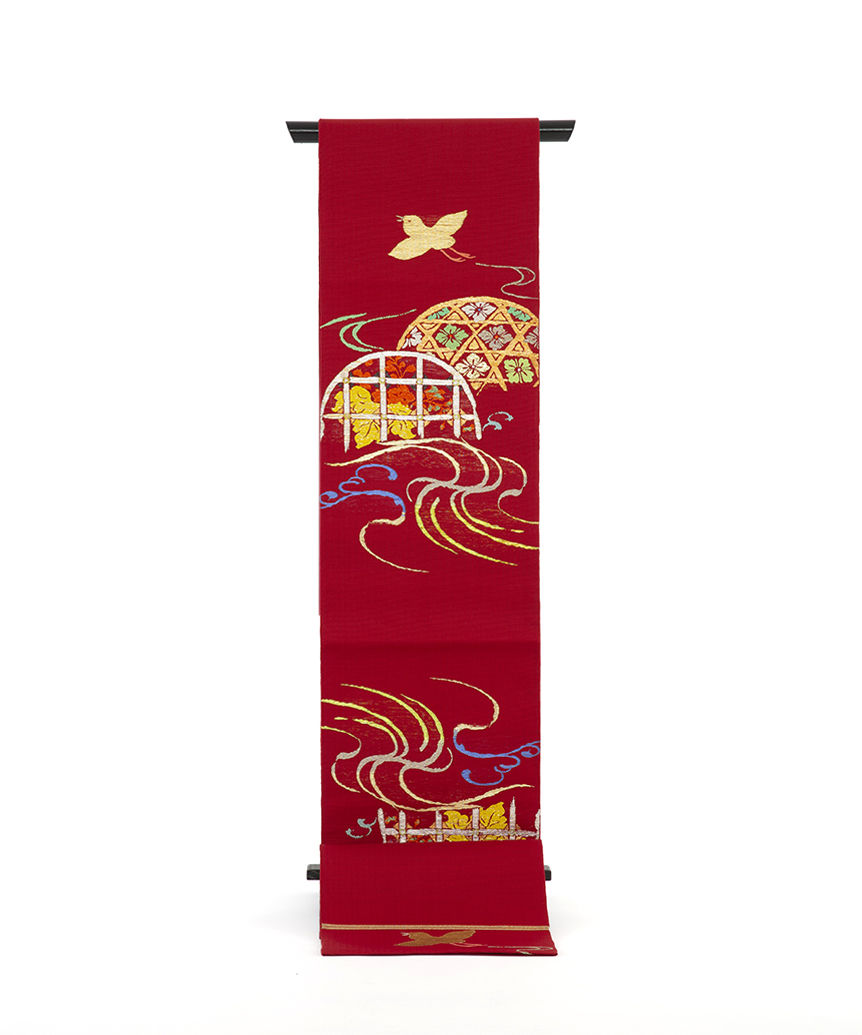 龍村平蔵製　夏袋帯「光悦加茂川」のメイン画像
