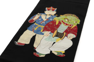 龍村平蔵製　袋帯　「御庭焼獅子」のサブ1画像