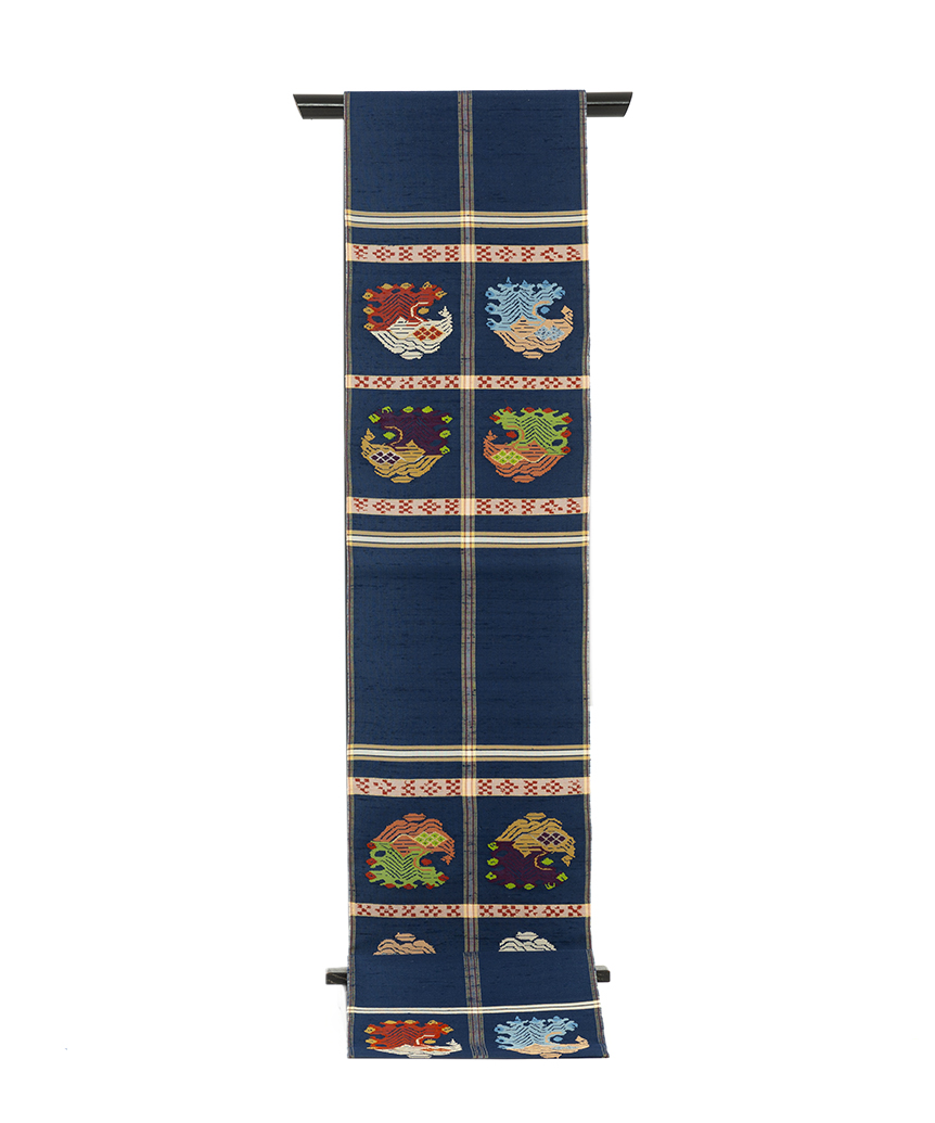 龍村平蔵製　袋帯　「甲比丹孔雀」のメイン画像