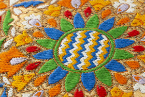 龍村美術織物製　袋帯「トルコ繍華文」のサブ2画像