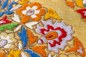 龍村美術織物製　袋帯「トルコ繍華文」のサブ3画像