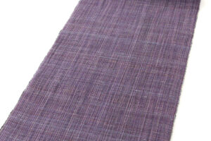 佐藤房子作　えぞ織 手織り八寸名古屋帯　「蓮香布織」のサブ1画像