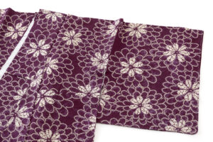 紫根染 紬着物のサブ1画像