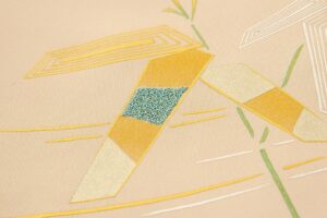 人間国宝 福田喜重作　刺繍 塩瀬九寸名古屋帯のサブ2画像