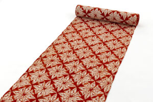 草紫堂製　南部茜染 綿着尺　未仕立て品のサブ1画像