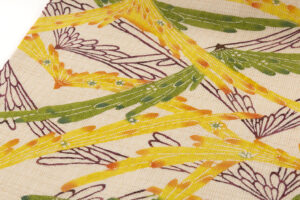 作家不詳　夏紬 型絵染 九寸名古屋帯のサブ2画像