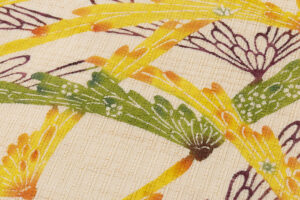 作家不詳　夏紬 型絵染 九寸名古屋帯のサブ3画像