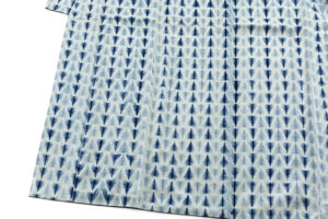 新道弘之作　正藍染 紬着物のサブ2画像