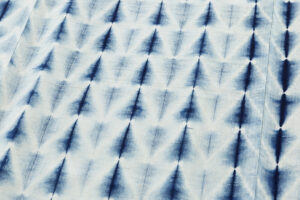 新道弘之作　正藍染 紬着物のサブ5画像