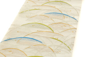 龍村美術織物製　夏袋帯　「揺映文」のサブ1画像