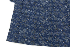 本紅型染 藍型 麻地 小紋のサブ2画像