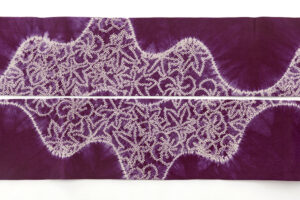 南部紫根染 紬九寸名古屋帯のサブ4画像