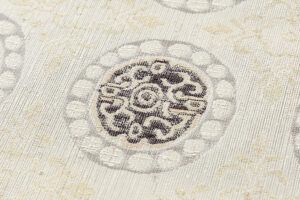 洛風林製　袋帯　「連珠花文」のサブ2画像