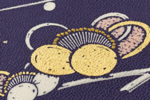 日本工芸会正会員 髙橋寛作　縮緬九寸名古屋帯のサブ3画像