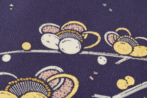 日本工芸会正会員 髙橋寛作　縮緬九寸名古屋帯のサブ4画像