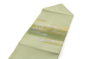 人間国宝 福田喜重作　塩瀬九寸名古屋帯のサブ1画像